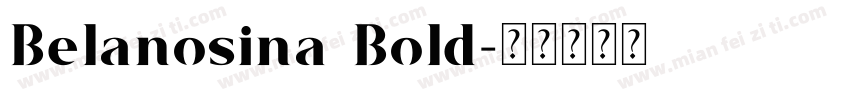 Belanosina Bold字体转换